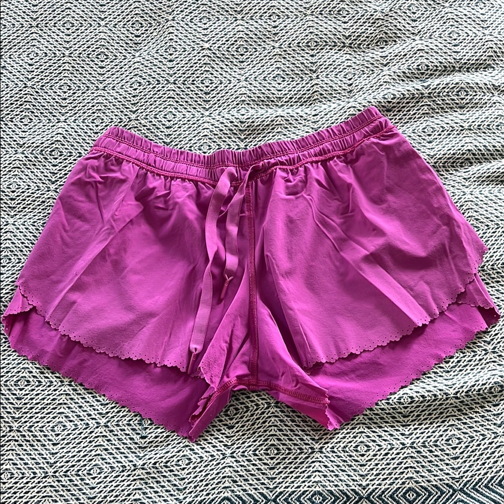 Lululemon Athletica Purple Athletic Shorts Lightweight Elastic Waist